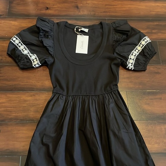 Cleobella Selma Midi Dress Puff Sleeve Women's  size Small Boho Festival Peasant - Picture 4 of 12